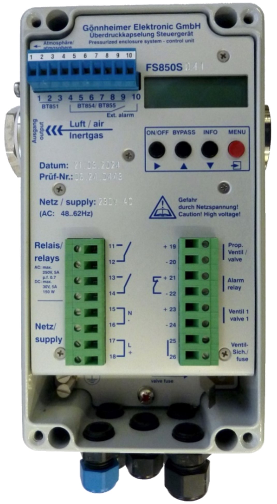 Steuergerät FS850S - Gönnheimer Elektronic GmbH